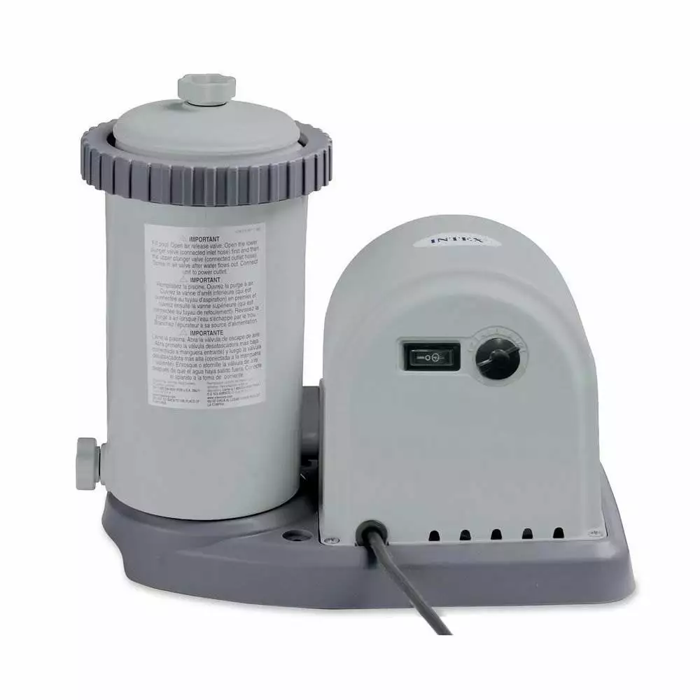 Intex 1500 GPH Easy Set Pool Filter Cartridge Pump Timer and GFCI Above Ground Pools