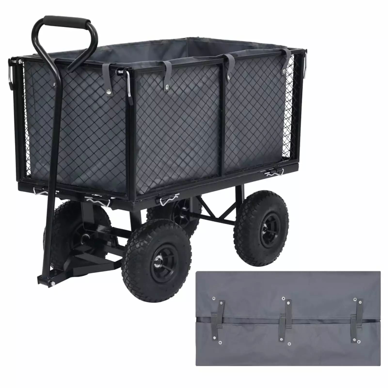 ametoys Garden Cart Liner Dark Gray 31.9x16.1x15.7 Fabric