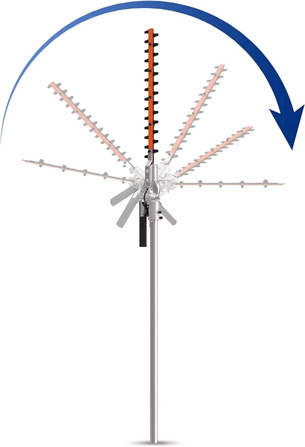 16 Hedge Trimmer Attachment Universal. Dual Action Articulating.Heavy Duty Steel Material. 12 Angle Positon. Gas Powered. ...