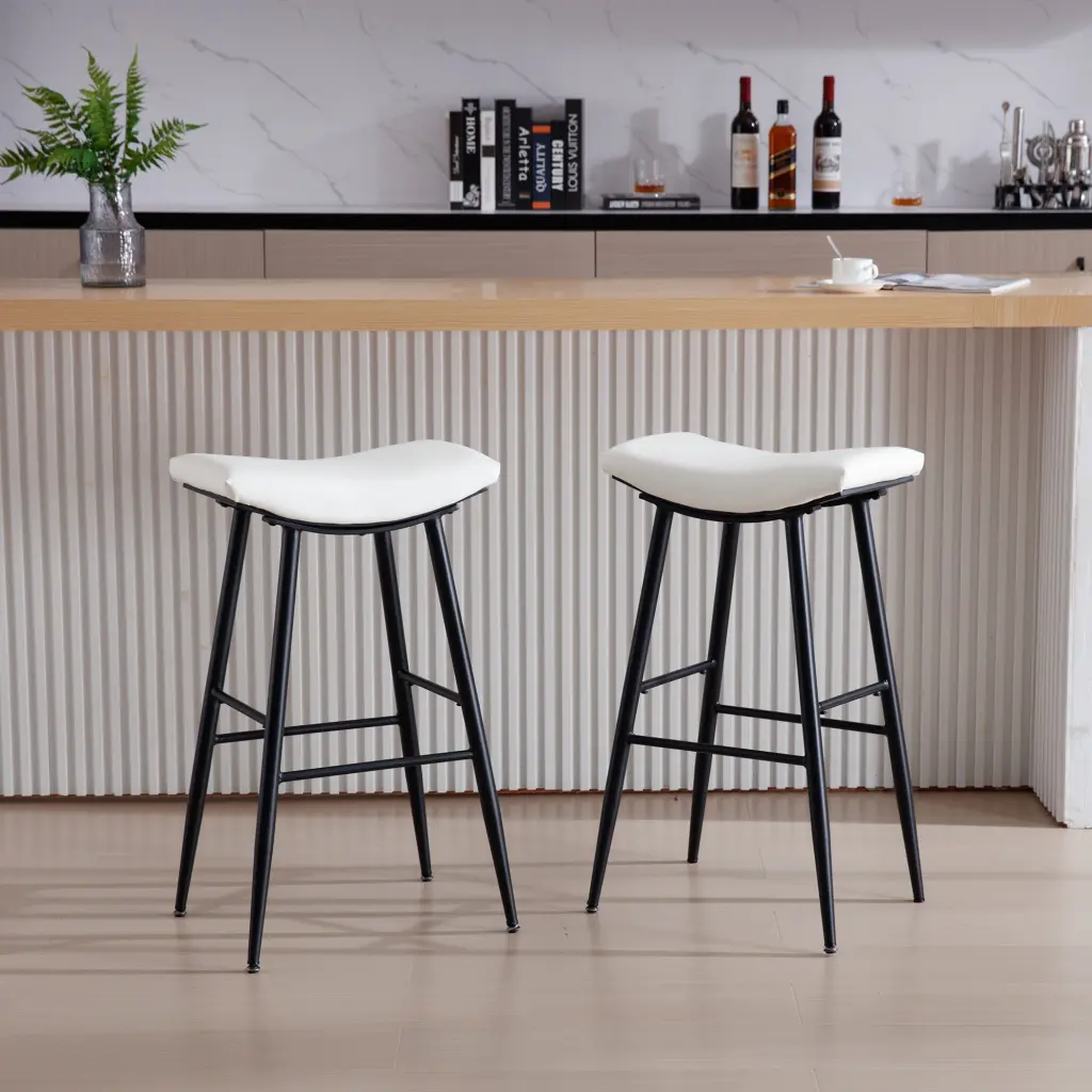 Counter Height Bar Stool Set 2 Dining Room Kitchen Counter Island rnb