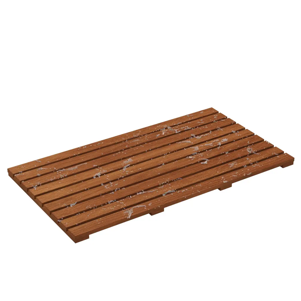 Teak Wood Bathroom Anti Slip Mat Teak Solid Wood smarthome furniture