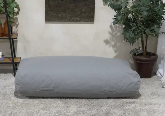 Kasper Water Resistant 6x3 Lounger Bean Bag Charcoal bazar