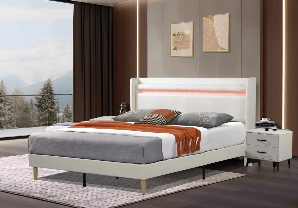 LED Light Remote Regulation And Color Changing At Head Bed husen smart home