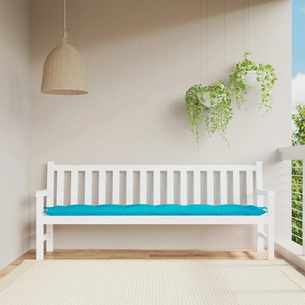Garden Bench Cushion Leaf Pattern 47.2x19.7x2.8 Fabric Decorative Outdoor Seat Pad Phoenix Dropship