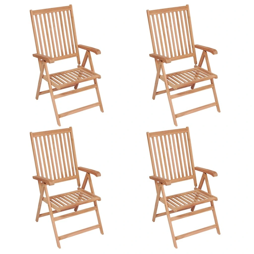 vidaXL Stacking Patio Bench Cushion 62.6 Inch Solid Teak Wood Outdoor Furniture