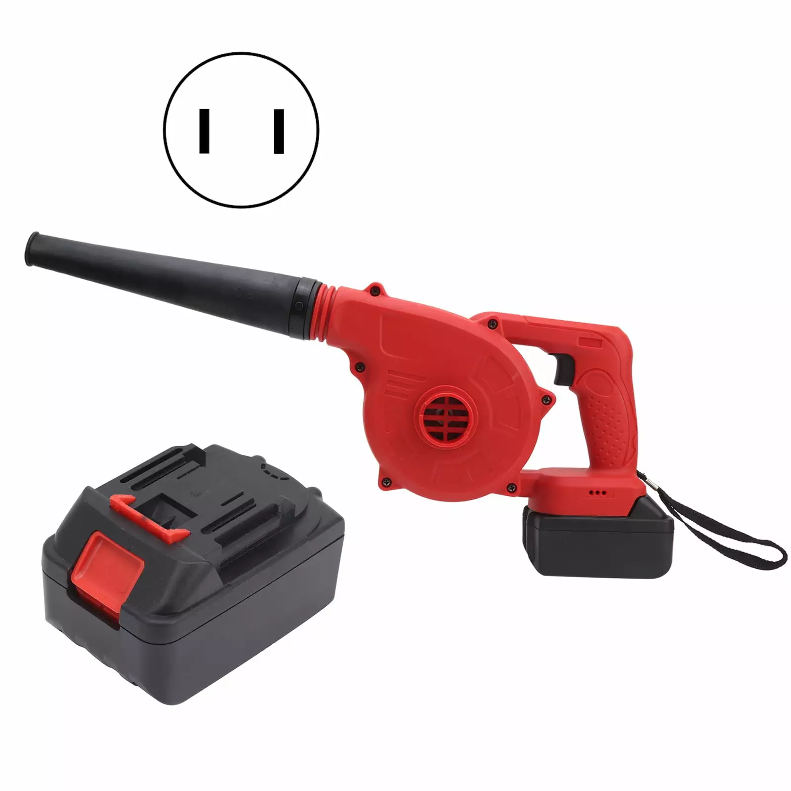 Cordless Blower Electric Air Cleaner Computer Dust Gatheror Handheld Power Tool AC110 240VUS Plug HURANJIGN