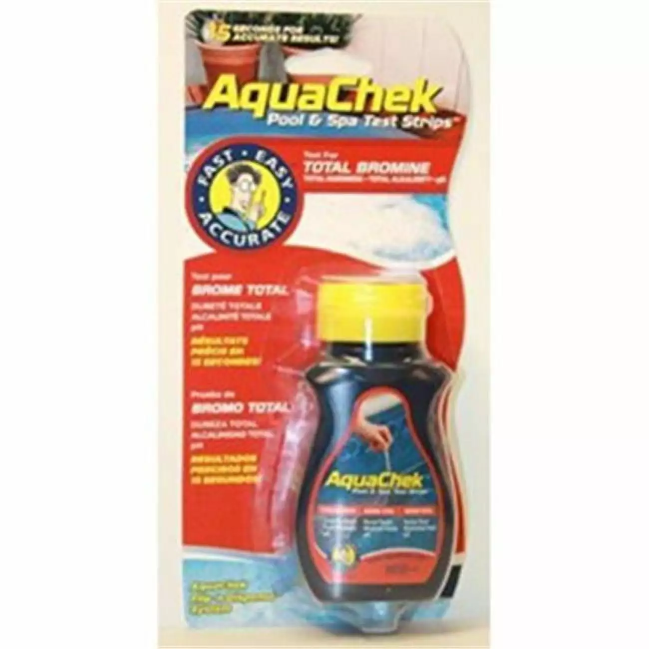 Aquachek Red 4 1 Bromine Test Strips 50 Count Pool and Spa Water Testing
