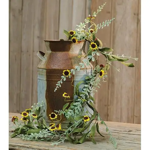 Aged Owl Bucket 13.5 Inch Rustic Home Decor CWI