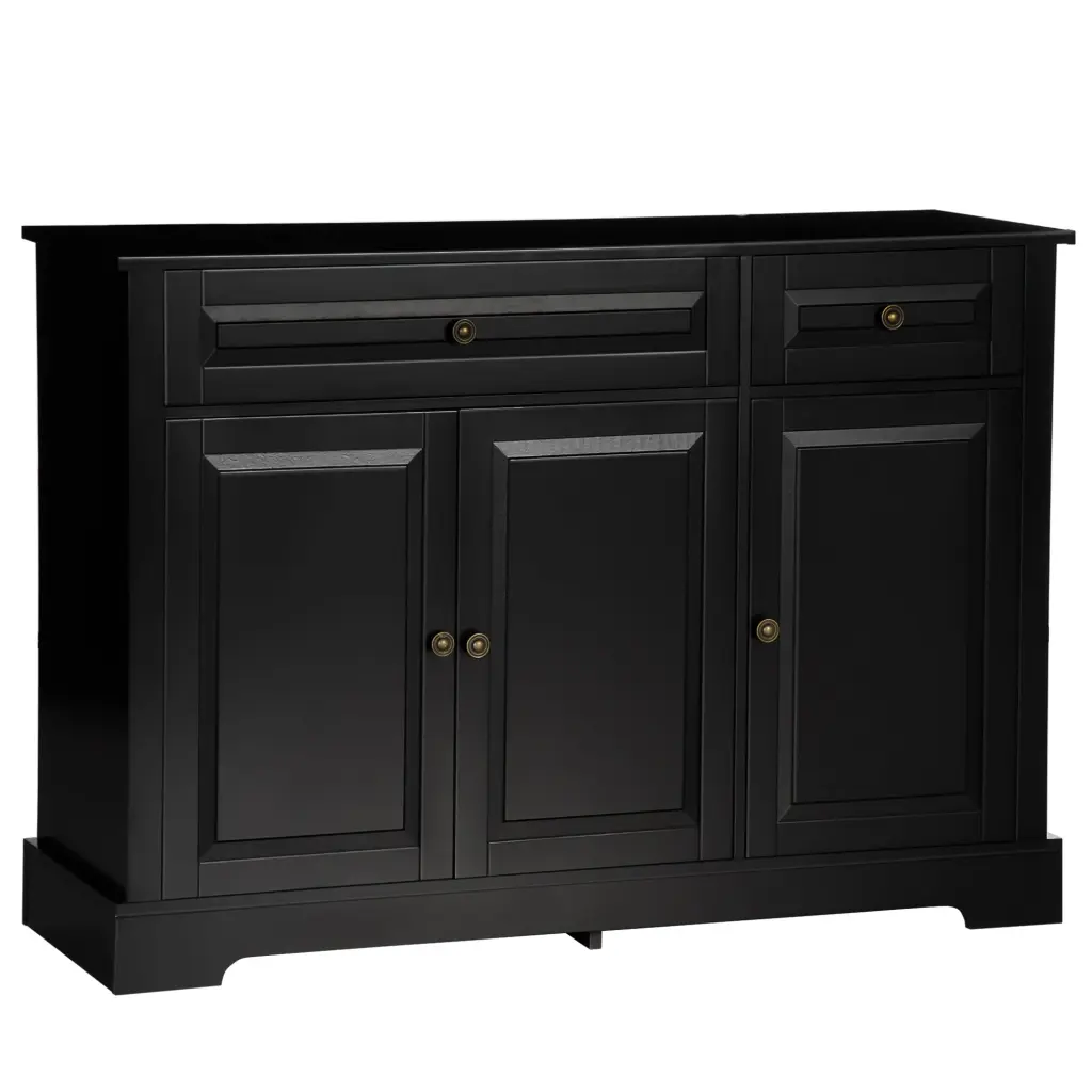 Homcom Sideboard Buffet Cabinet Modern Kitchen Cabinet 2 Drawers Storage Dining Room Furniture aosom business