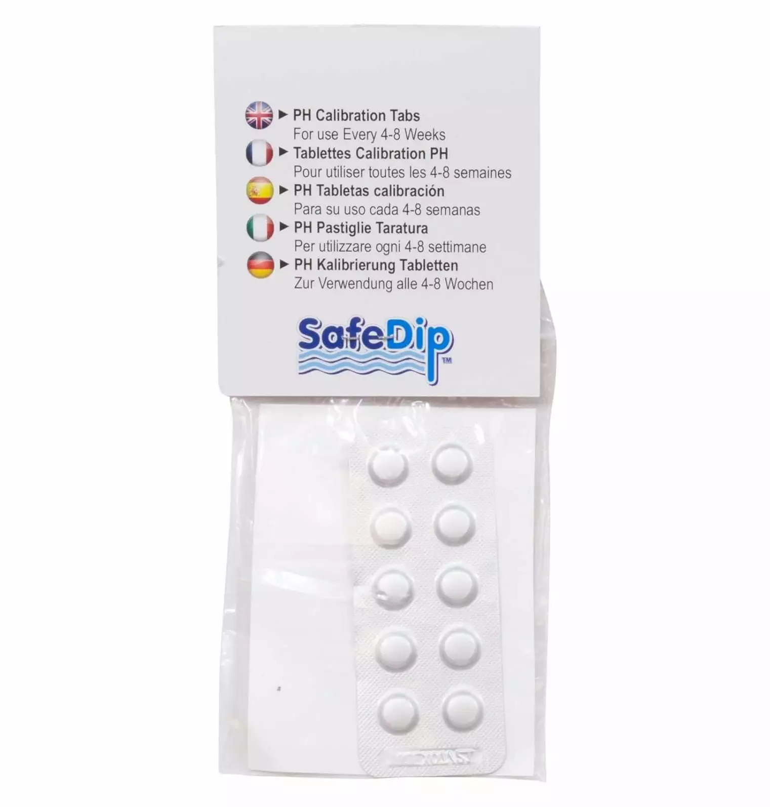 Safe Dip pH Buffer Recalibration Solution 10-Pack CintBllTer Water Tester