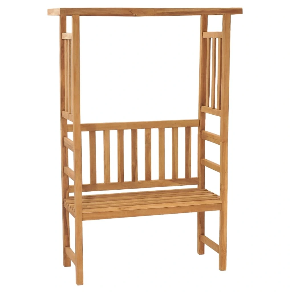 vidaXL Stackable Patio Chairs 2 pcs Solid Teak Wood Outdoor Furniture