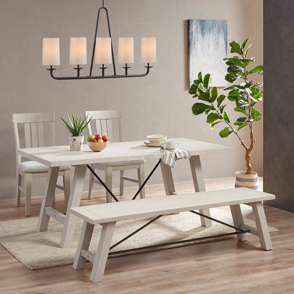 5 Light Linear Chandelier Bronze Polyester Modern Ceiling Light Fixture jla