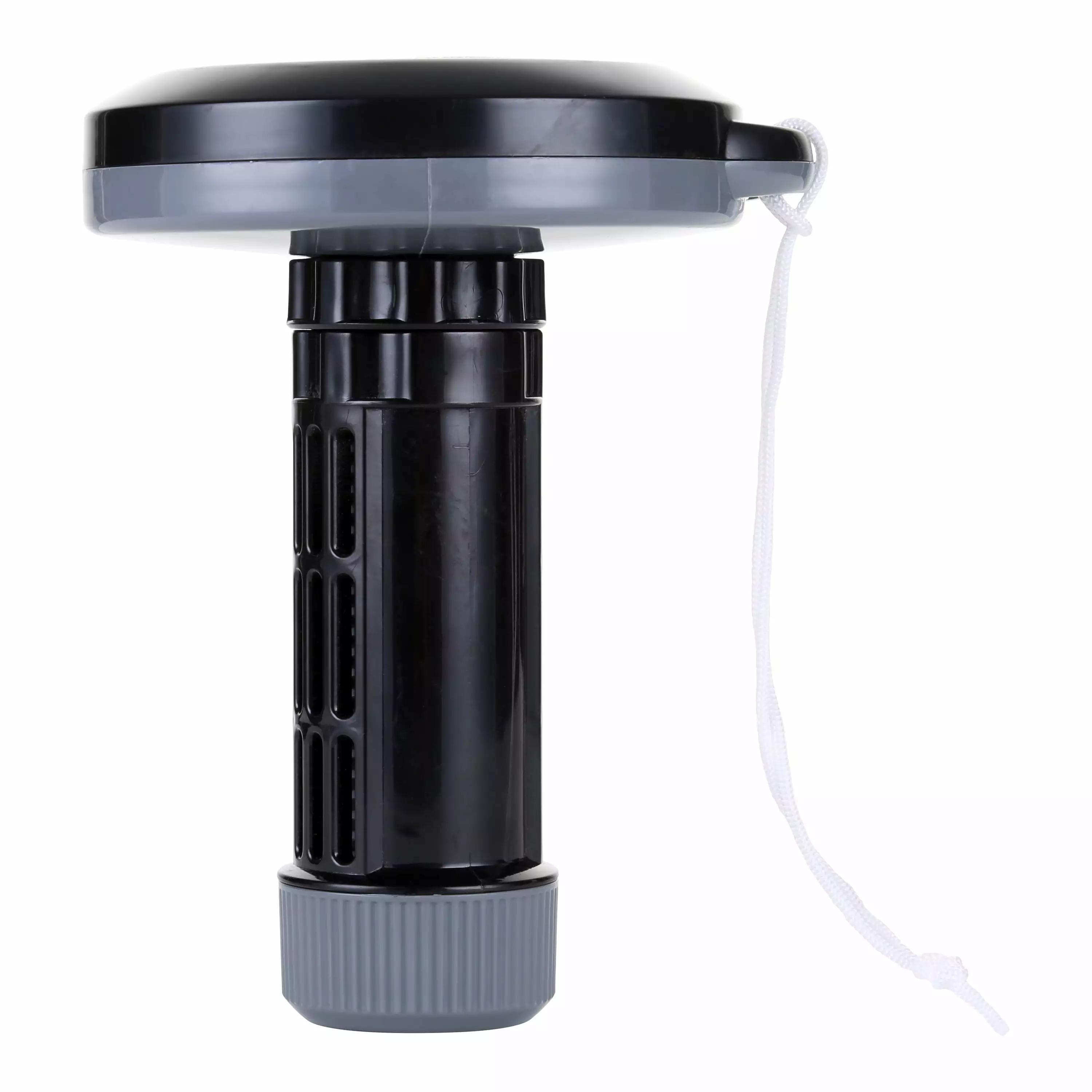 Mainstays Black & Grey 1 Tablet Dispenser Spas 5.6 x 5.6 x 8 Inches