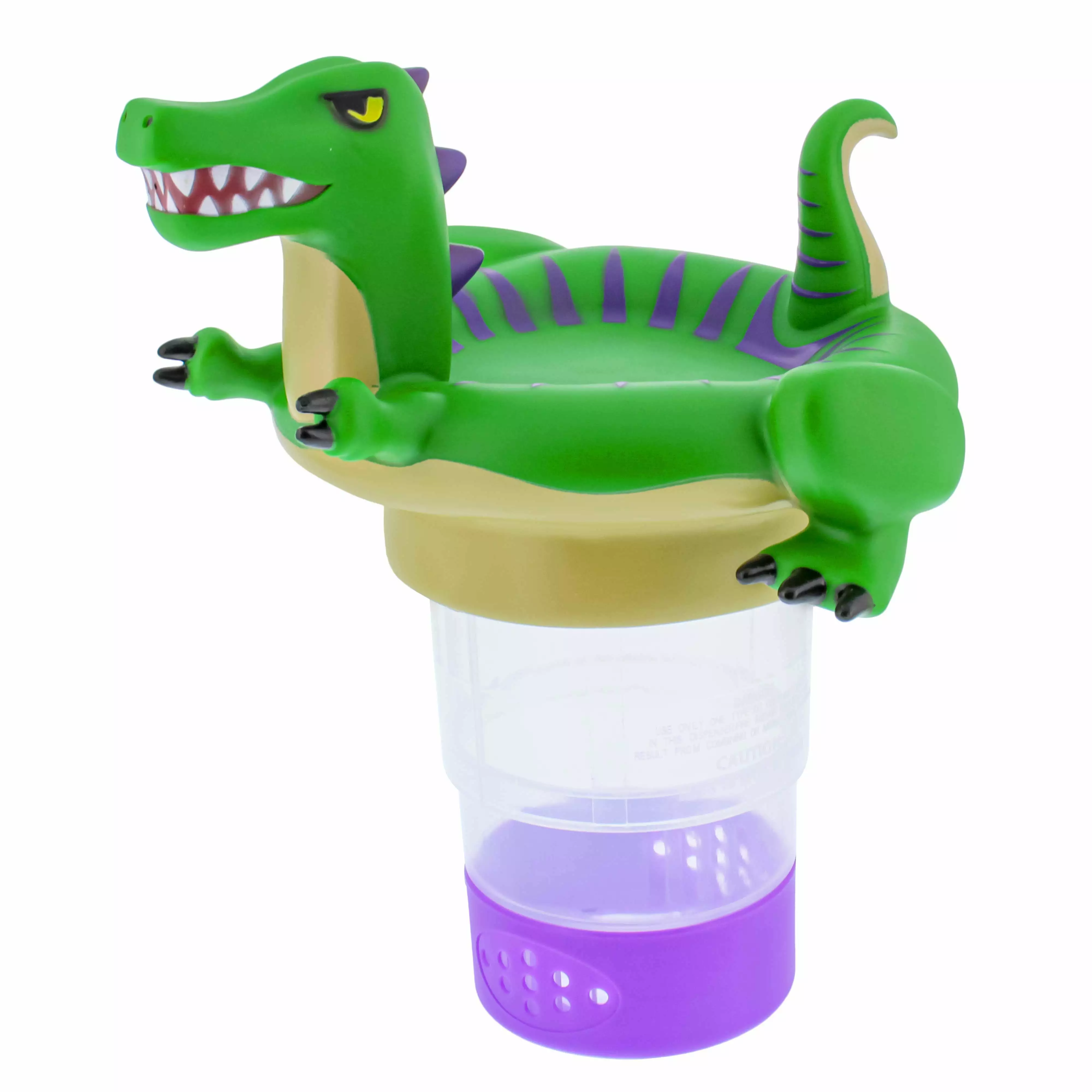 U.S. Pool Supply Dinosaur Floating Pool Chlorine Dispenser Holds 3 Tablets