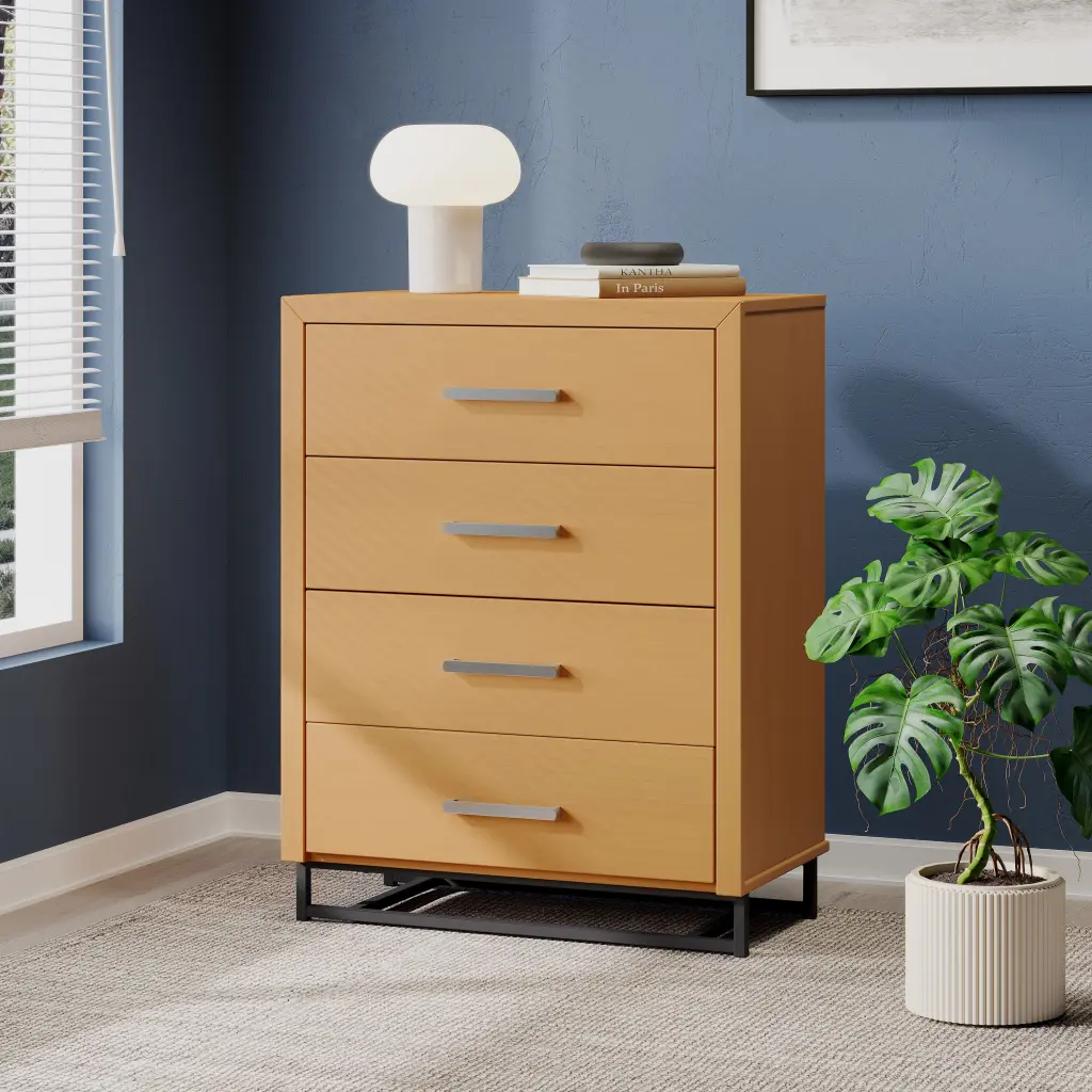 4 Drawer Chest Maple MDF nh-sunfay
