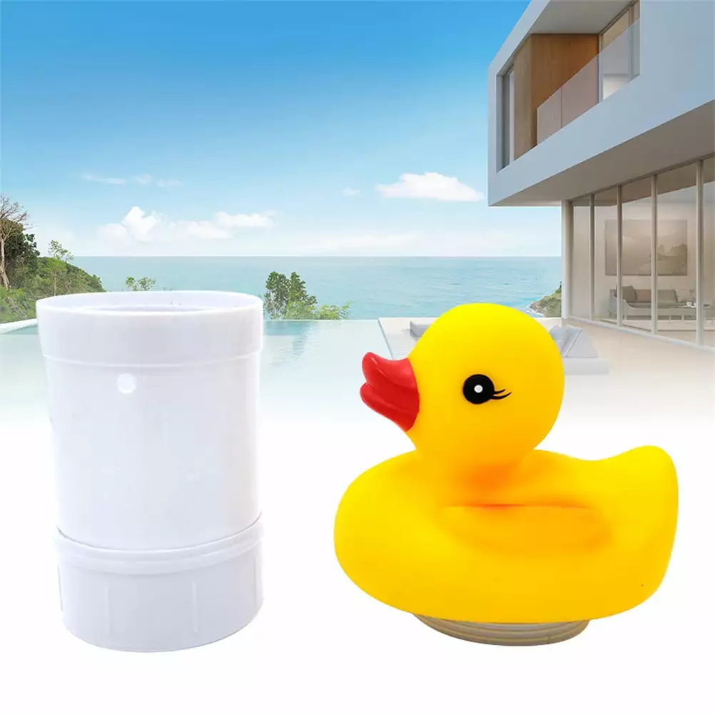 Automatic Swimming Pool Chlorine Duck Shaped Floating Dispenser Spa Pool huazhentaishan