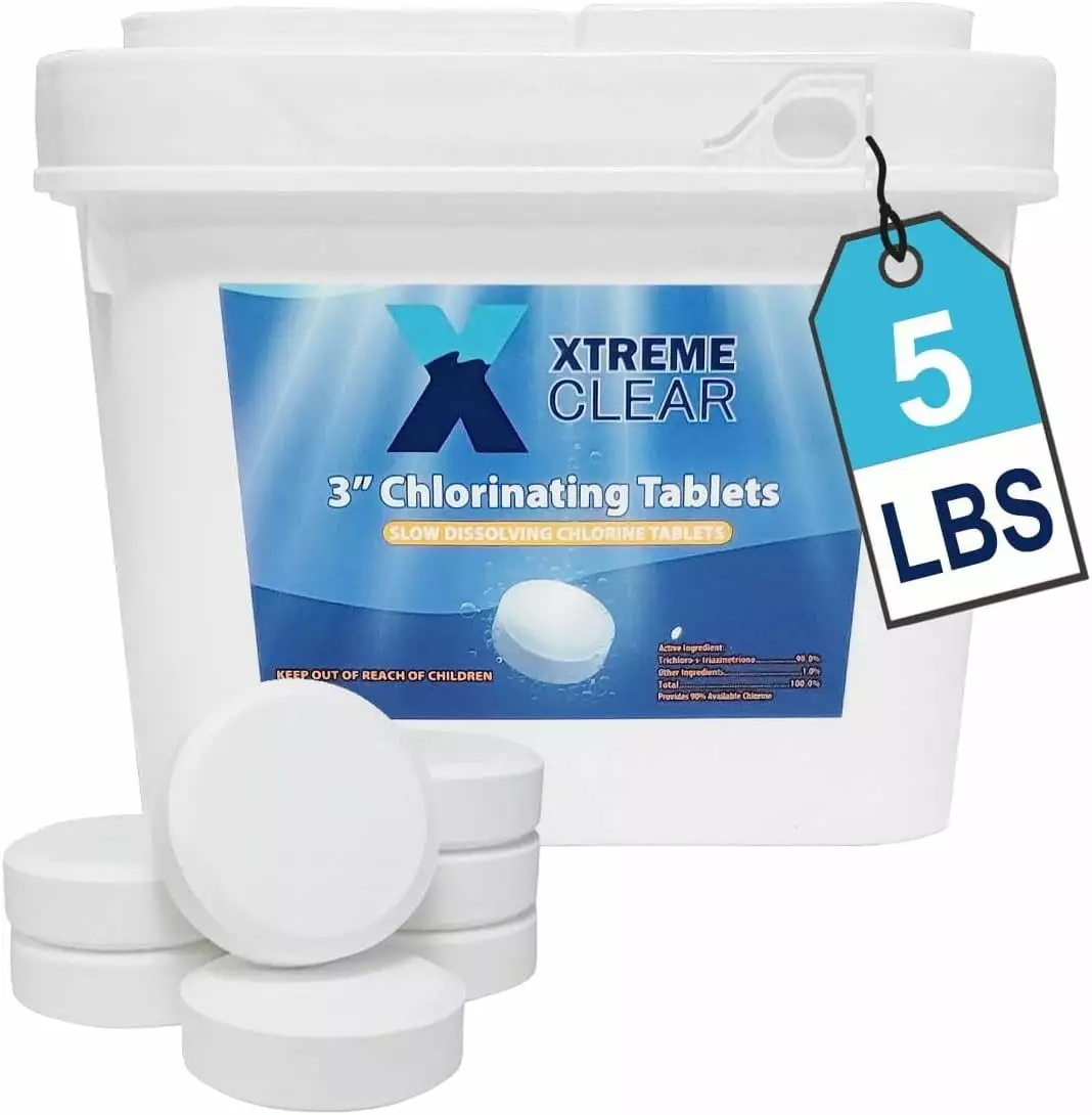 Xtremeclear 3 Stabilized Chlorine Tablets 5 Pounds Swimming Pool Spa Hot Tub
