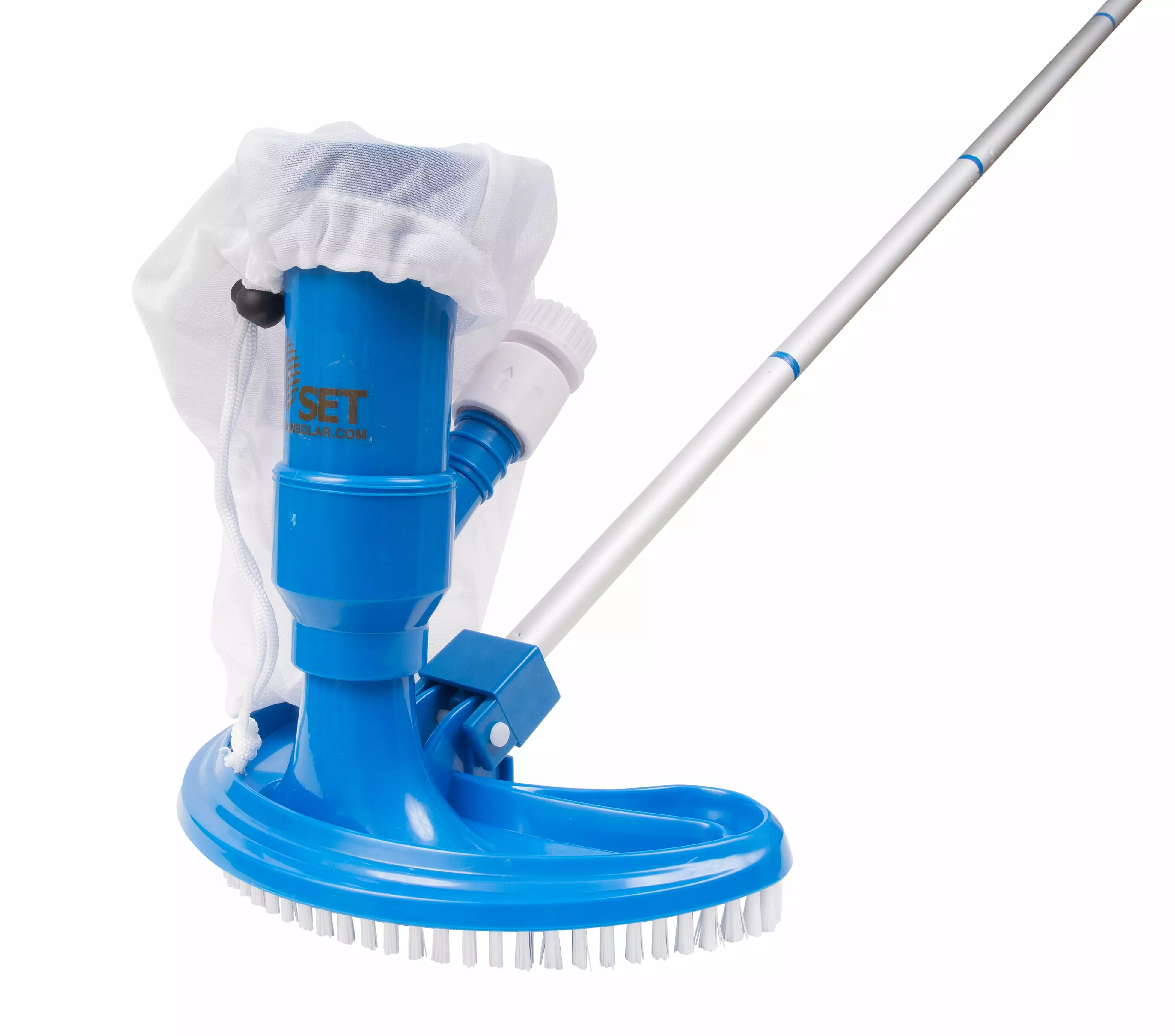 Swimming Pool & Spa Jet Vacuum Brush Bag Hose Adaptor and Pole Pooline