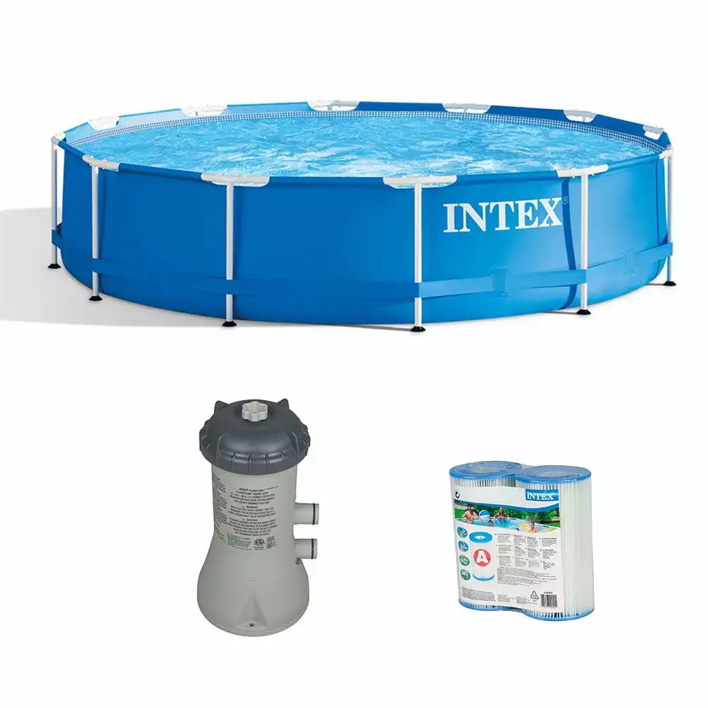 Intex 12' x 30 Above Ground Pool Filter Pump System and Filter Cartridge