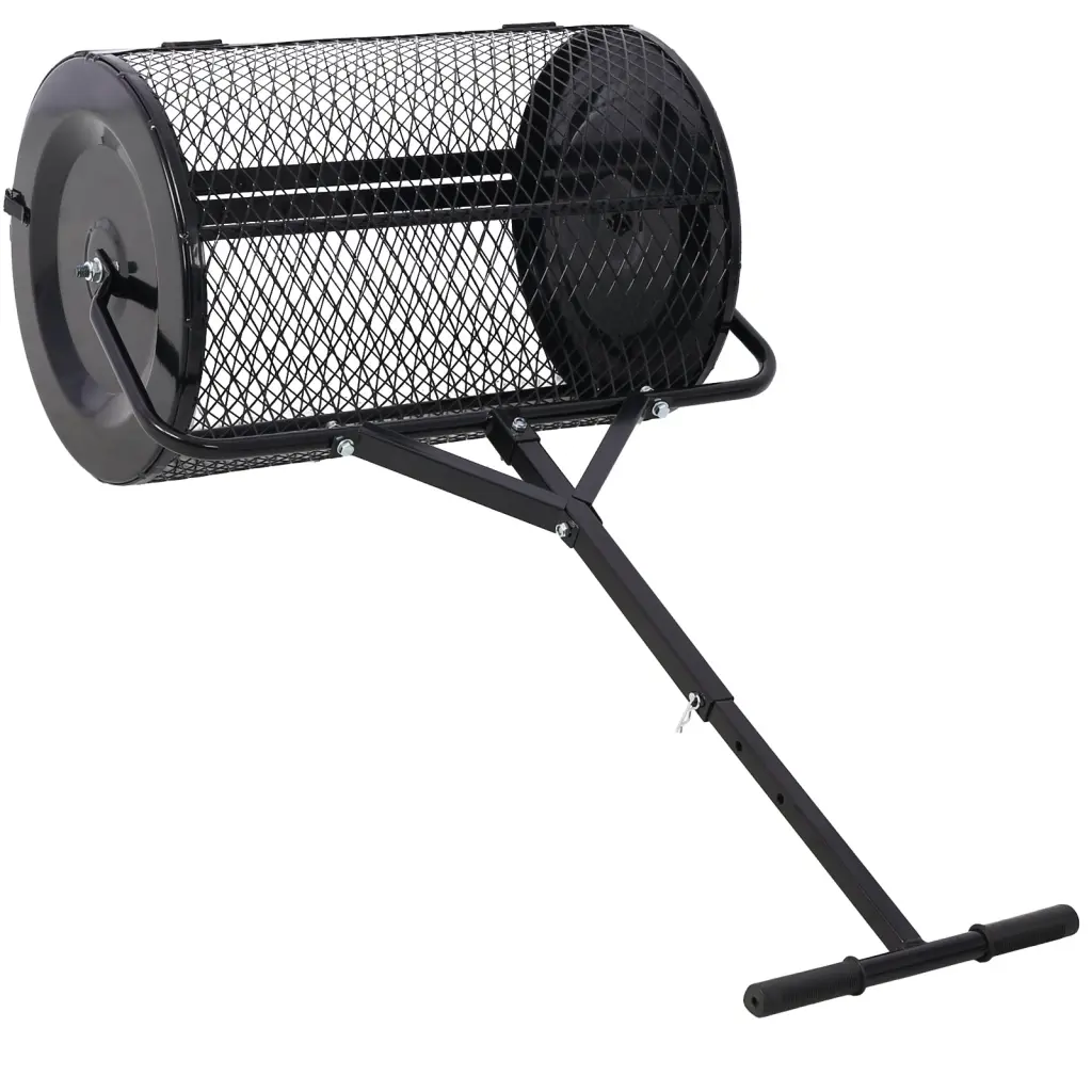 Peat Moss Disseminator 24 Inch Compost Disseminator Metal Mesh Ergonomic Handle g-h