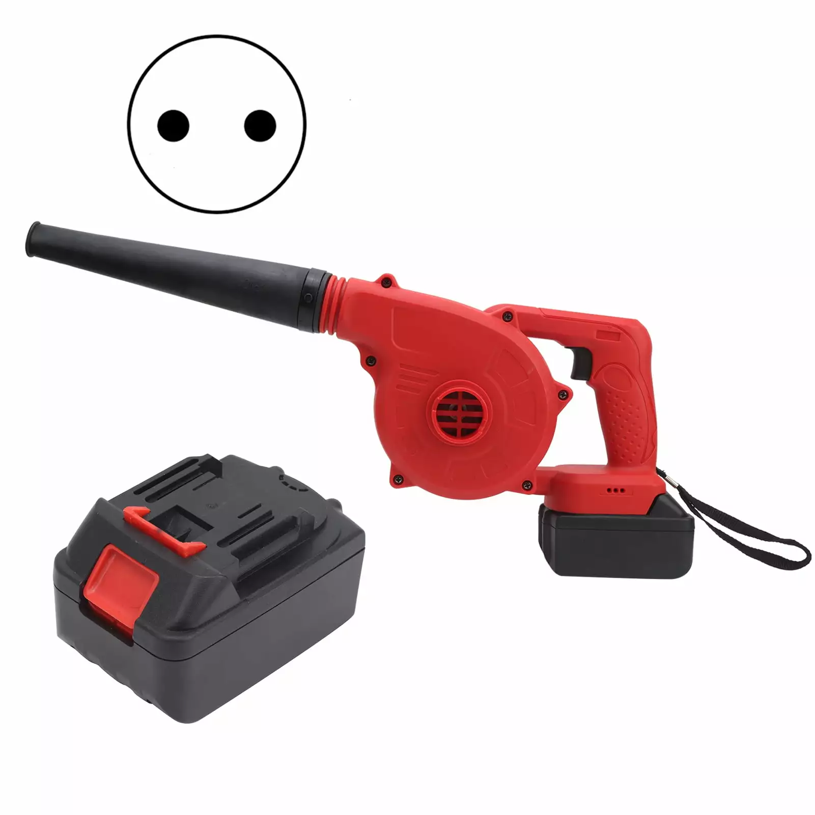 Cordless Blower Electric Air Cleaner Computer Dust Gatheror Handheld Power Tool AC110 240VEU Plug foshanwuyingjiaosiweiyouxia