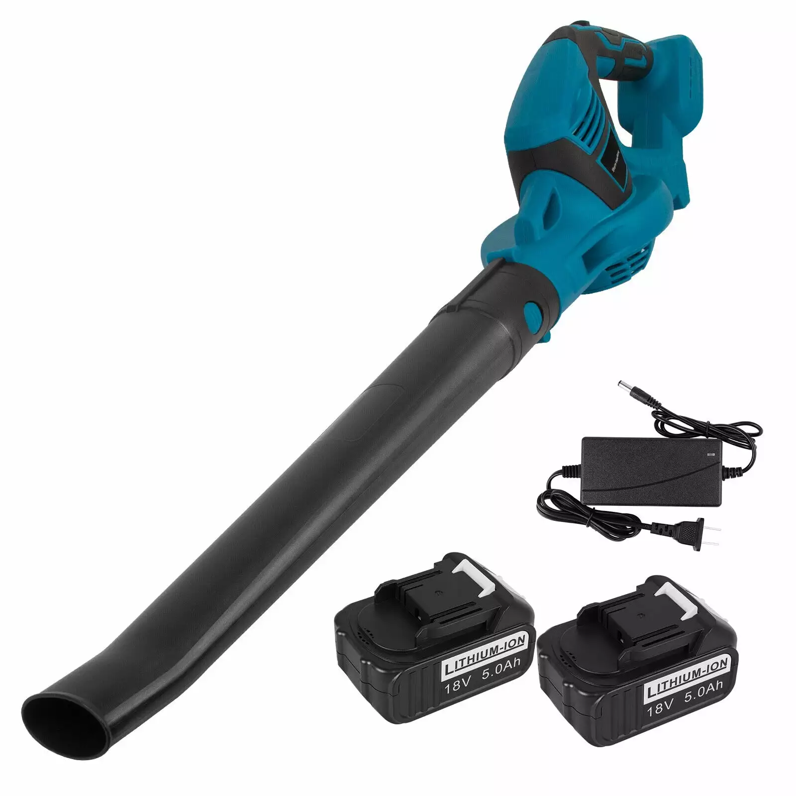 18V Fixed Speed Cordless Blower 2 Battery+Charger Gardening Tool Generic