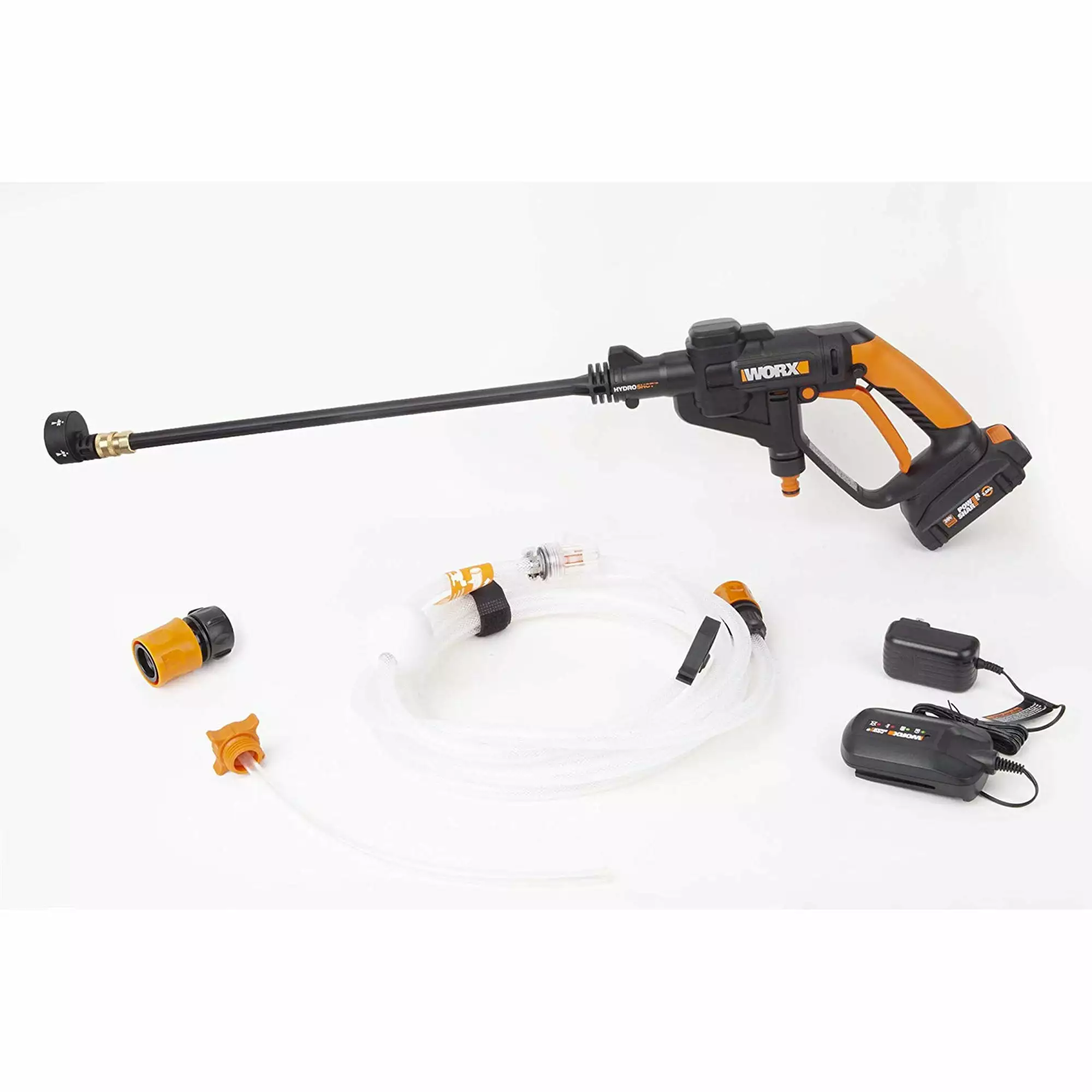 Worx WG625 20 Volt Battery Power Share Hydroshot Travel-friendly Power Washer. Black