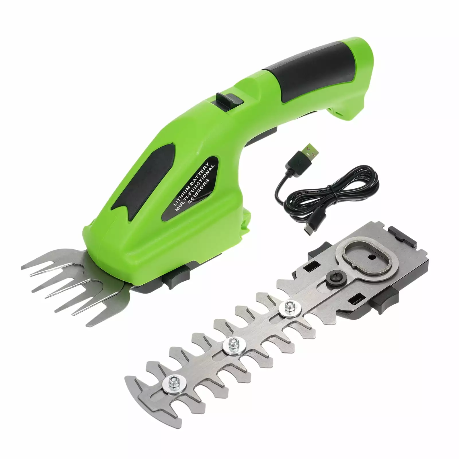 Andoer Travel-friendly Lawn Mower. Cordless Hedge Trimmer. 2 1 Electric Grass Trimmer. USB Charging. Featherweight & Trave...