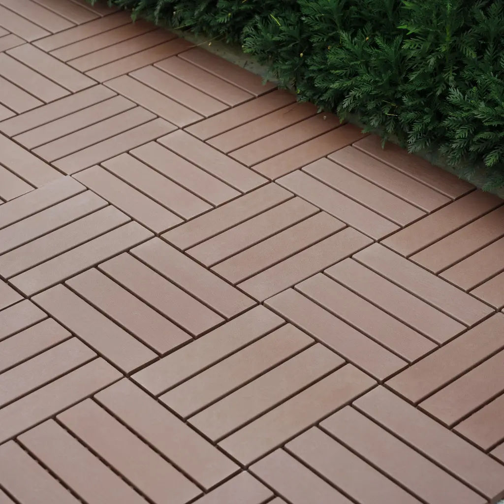 44 Pack Plastic Interlocking Deck Tiles 12X12 Square Patio Tiles Outdoor Flooring rnb