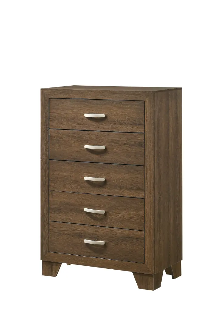 Oak 5 Drawer Chest Oak Bedroom Particle Board Mdf Dresser furniture max