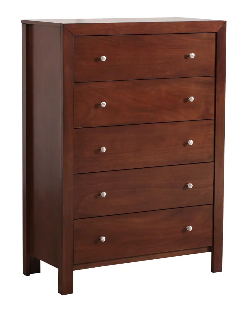 Burlington G2400 Cherry Particle Board Chest Drawers glory furniture