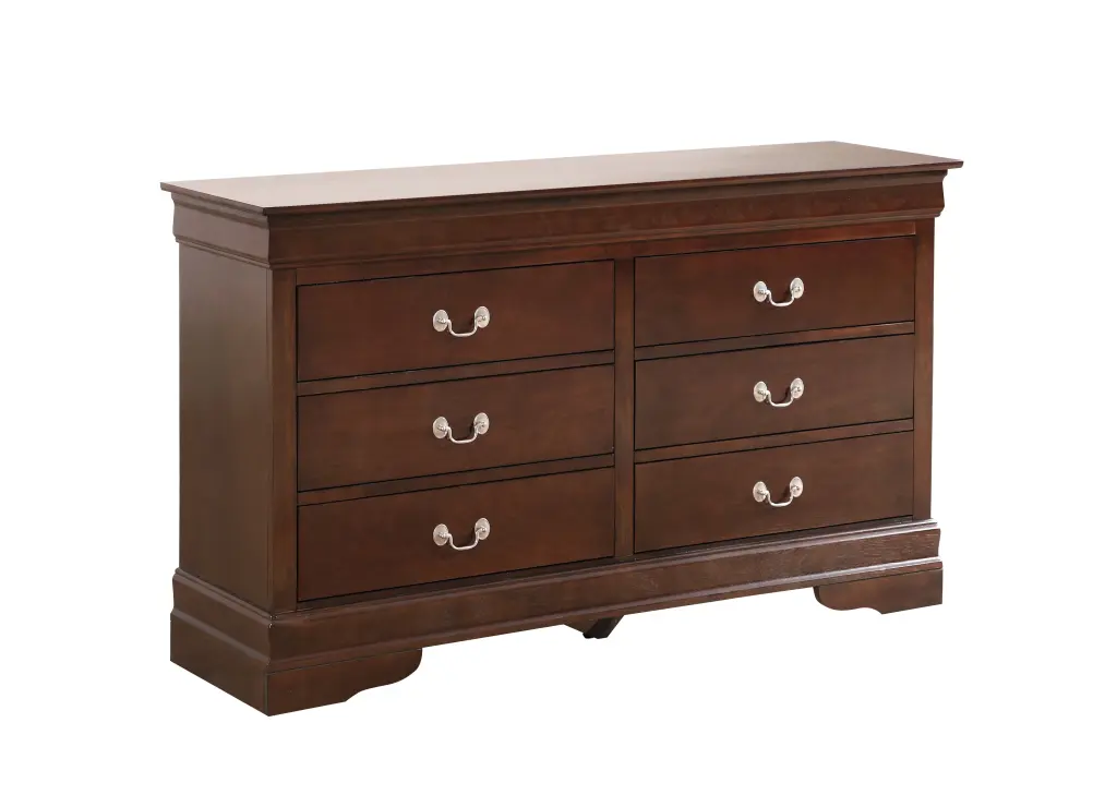 Louisphillipe G02125 D Dresser Cappuccino Beige Particle Board Bedroom Storage Furniture glory furniture