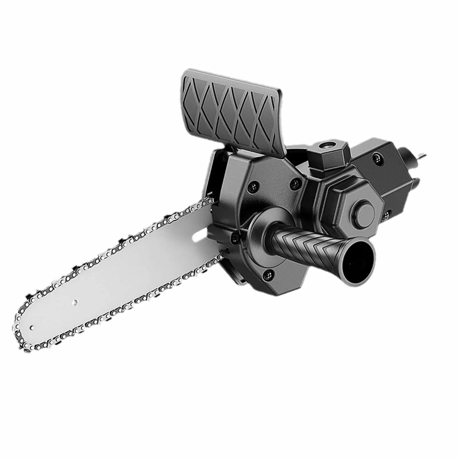 6 Inch Electric Drill Modified To Electric Chainsaw Tool Attachment Electric Chainsaws Accessory Practical Modification To...