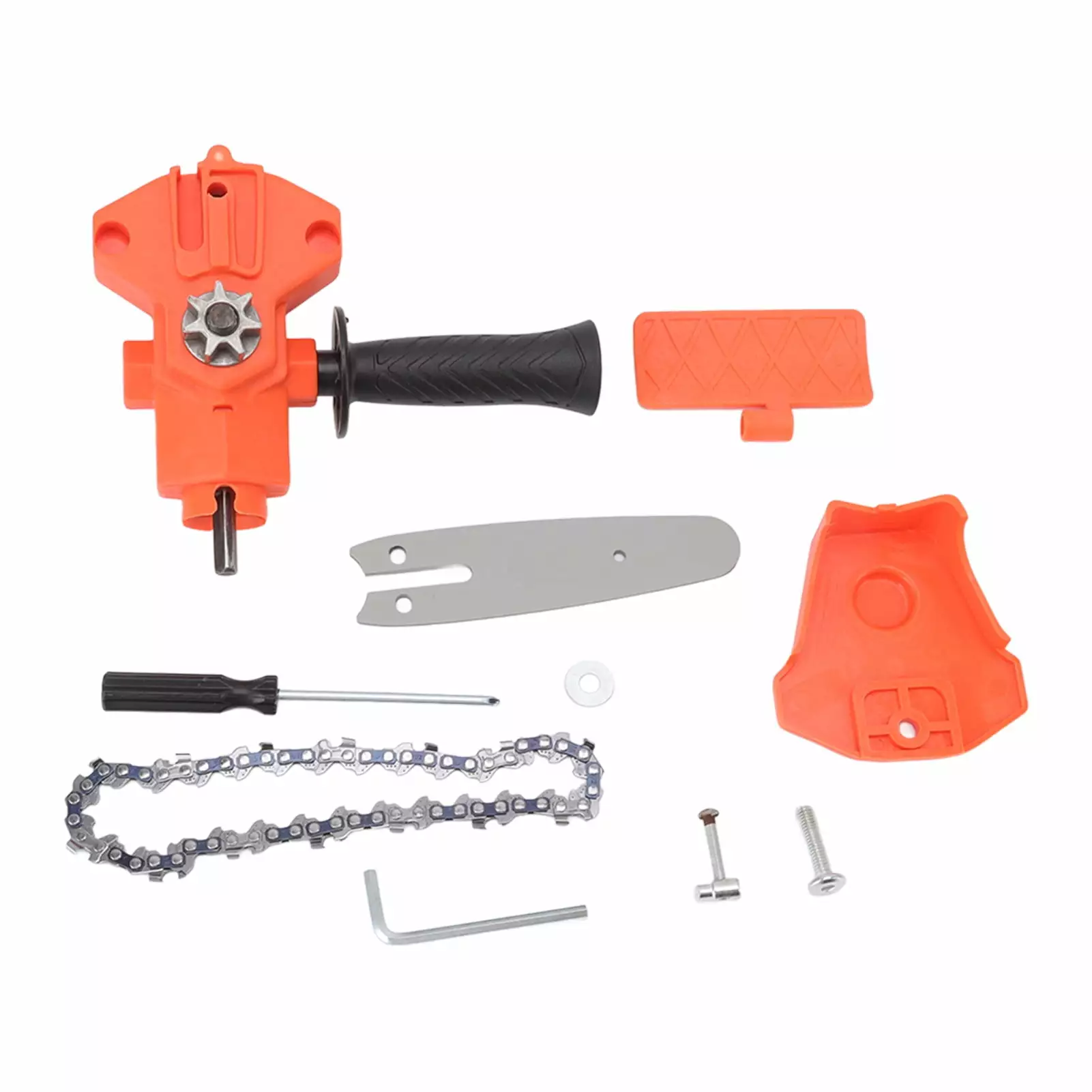 4in Mini Drill to Chain Saw Modifyer Simple ABS Steel Travel-friendly Electric Chain Saw Converter Accessory Electric Dril...