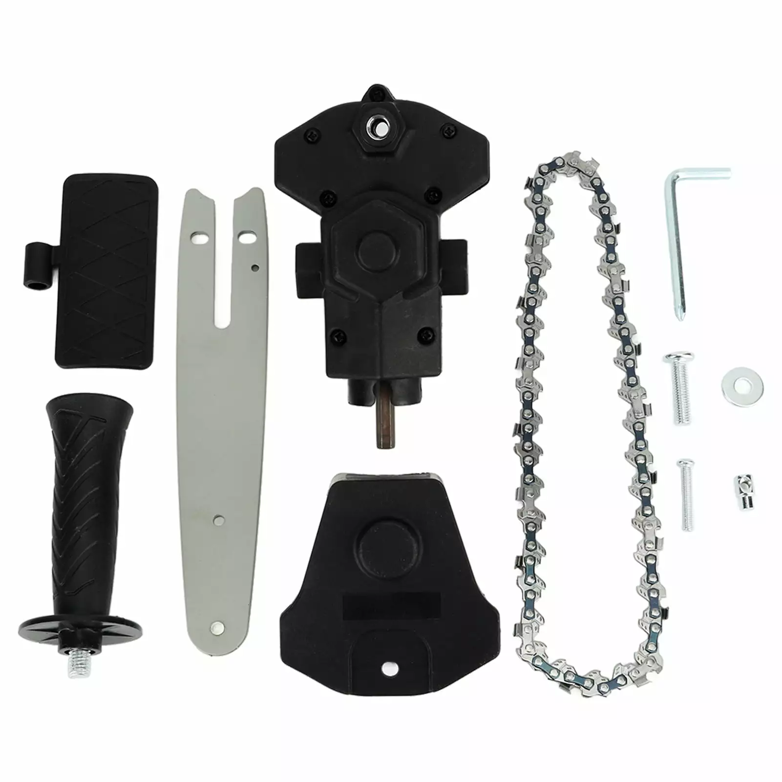 Chainsaw Attachment Electric Drill Modified To Chainsaw Attachment One Handed Electric Chain Saw Wood Cutting 15.2cm / 6in...