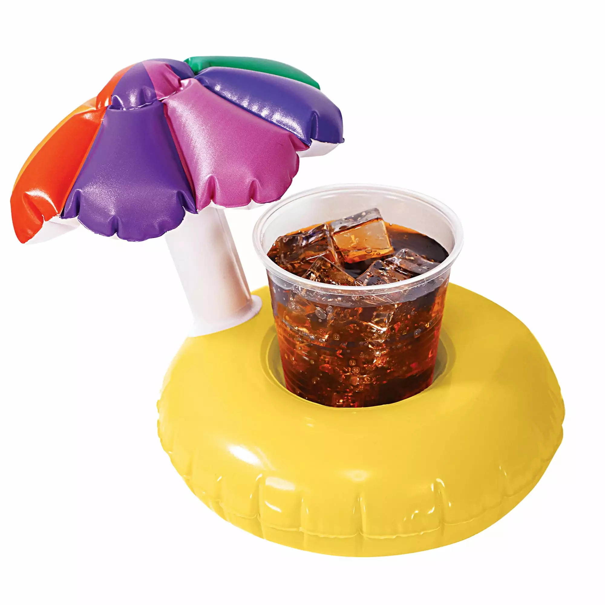 10.75 Inflatable Parasol Swimming Pool Floating Drink Holder Summer Northlight