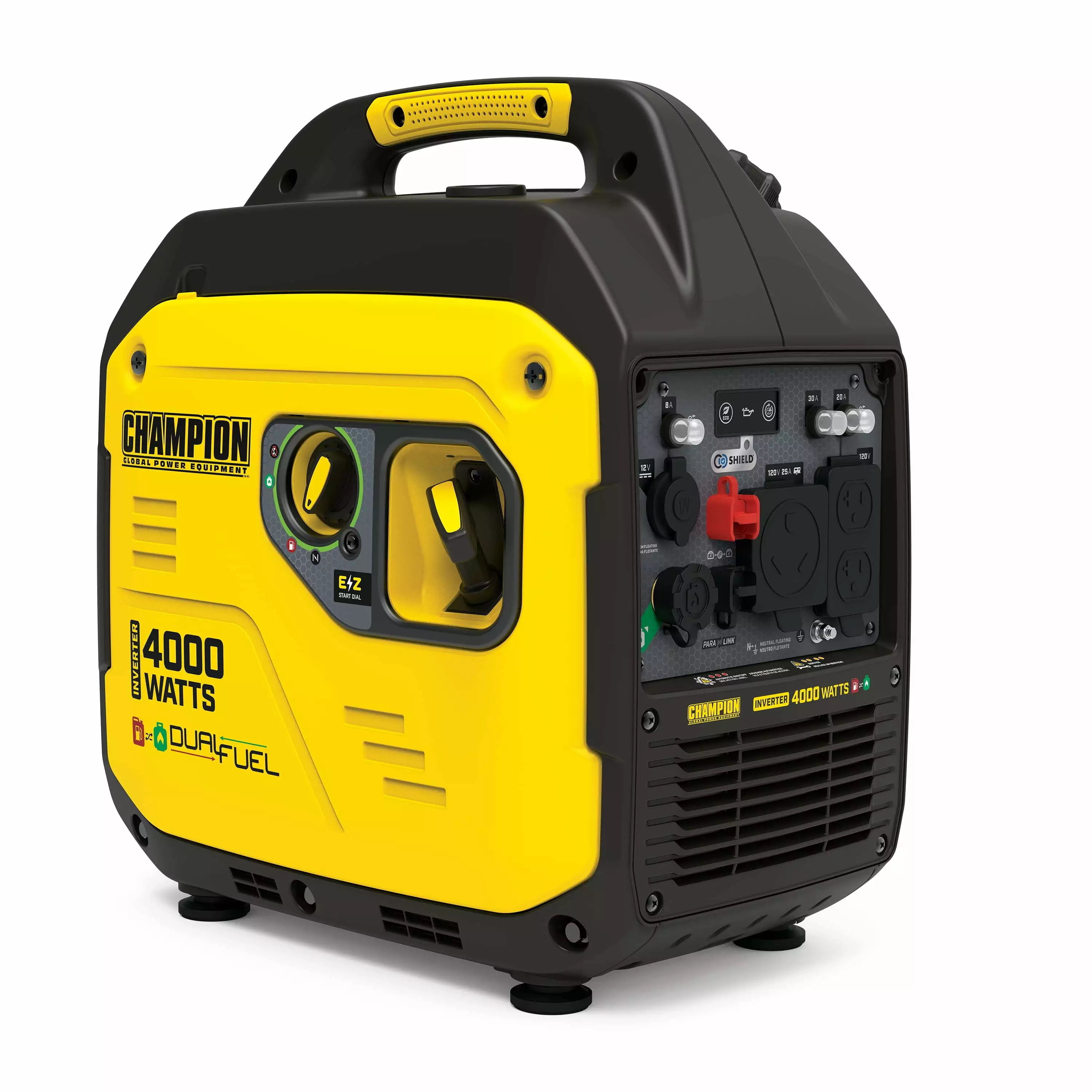 4000-Watt Dual Fuel RV Ready Travel-friendly Inverter Generator Quiet Technology and CO Shield