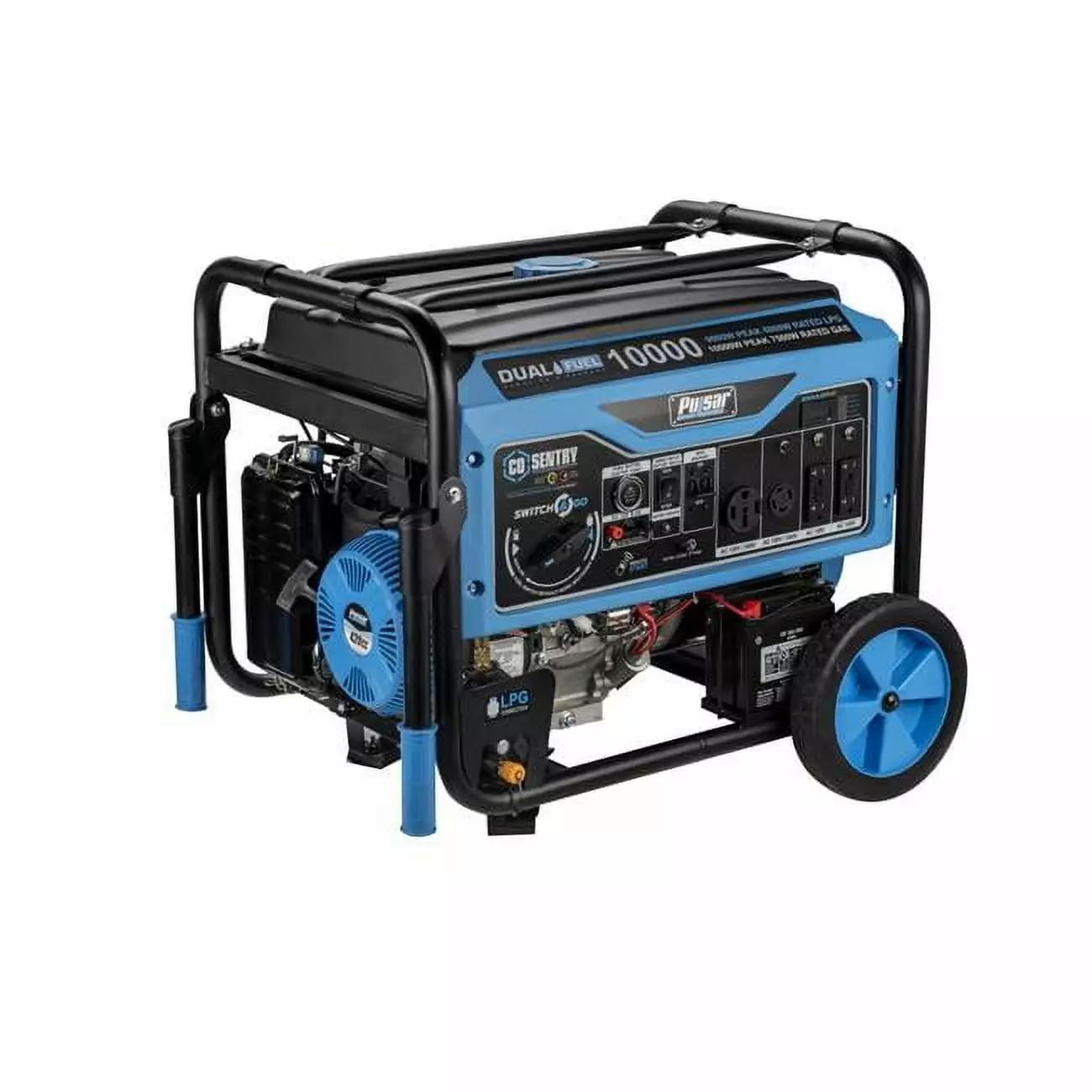 10000 Watt Dual Fuel Generator Recoil - Remote - Push Button Start & CO Alert PerfectPitch