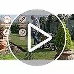 Garden Cart Yard Dump Cart Wagon Carrier Sturdy Steel Frame & 11 Pneumatic Tires. 400Lbs Weight Capacity. Heavy Duty Utili...