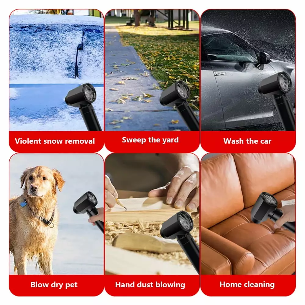 Electric Air Duster.Blower Travel-friendly Handheld Fan Removal Travel-friendly Handheld Compressed 130000rpm Air Turbo Ai...