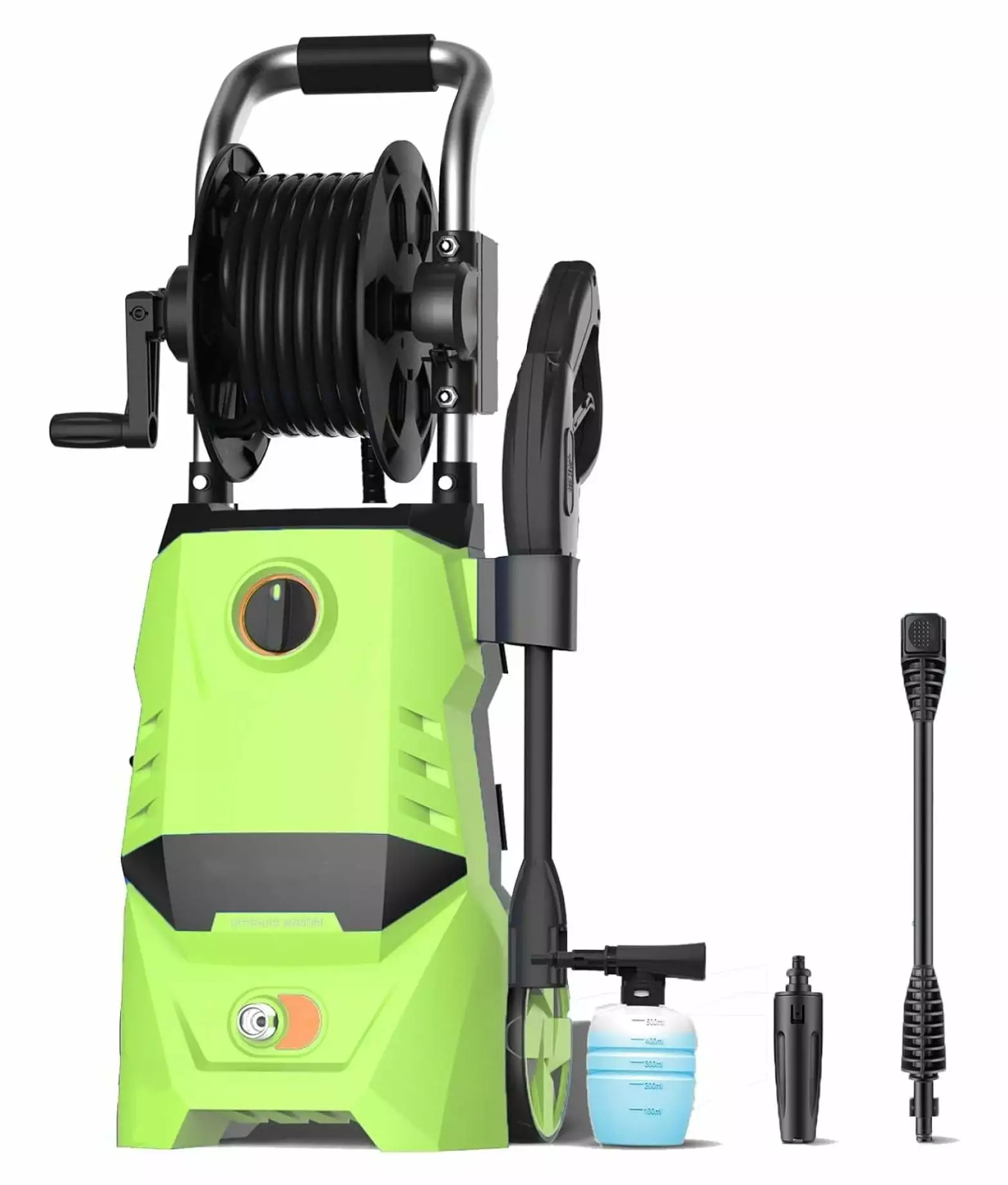 CLkPde 2150PSI Electric Power Washer. 1700W High Pressure Washer Electric Powered 17fl oz Soap Bottle. Best Car/Driveway/G...