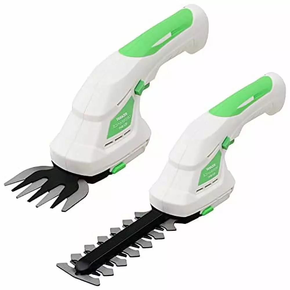 [Yamazen] 3.6V USB Rechargeable Mini Hedge Shaver Set Featherweight Hedge Trimmer & Shaver 2Way Hedge Pruning Small Grass ...