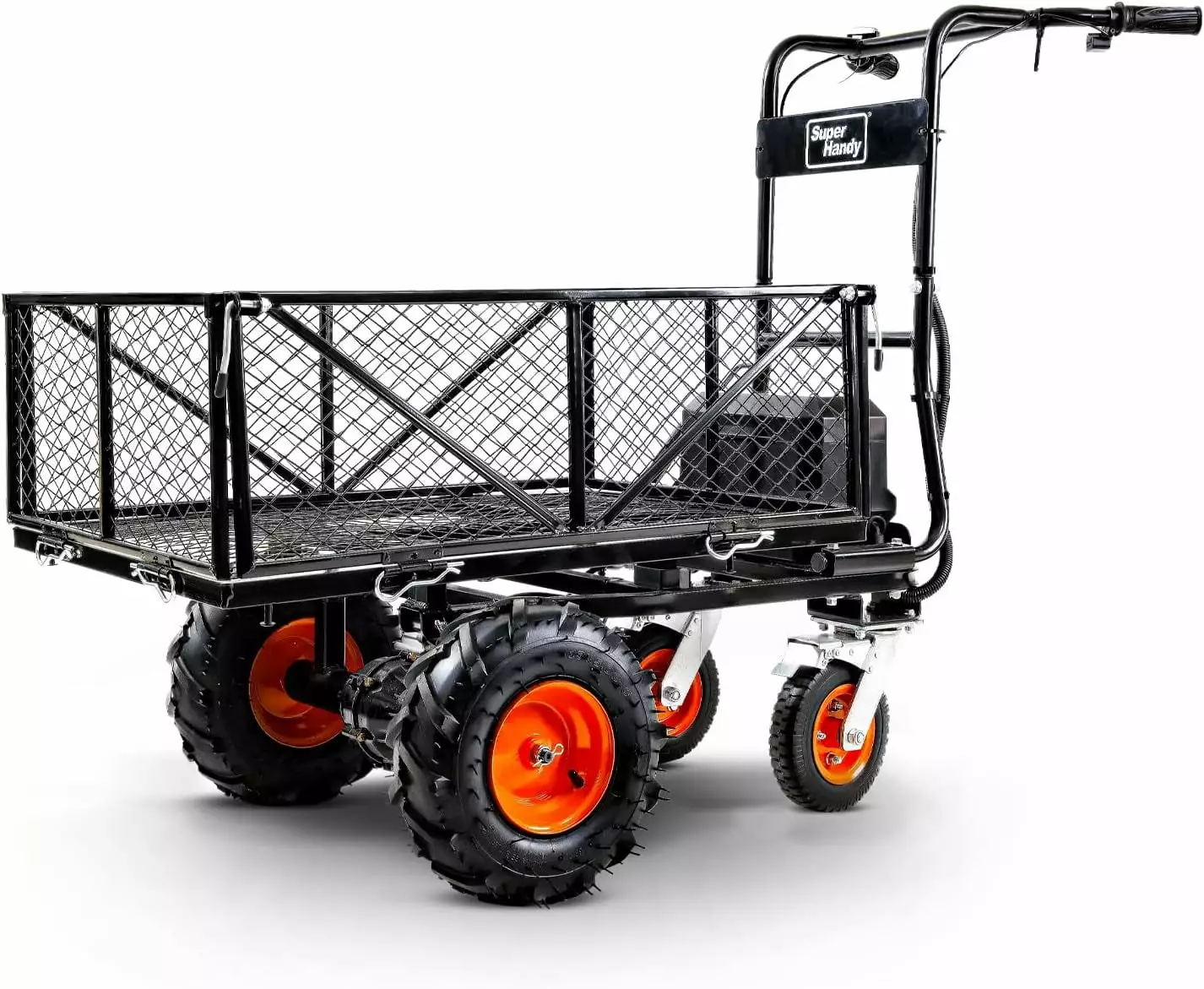 SuperHandy Self-Propelled Electric Utility Wagon - 48V 2Ah Battery System. 660LB Hauling Capacity (Upgraded Design)