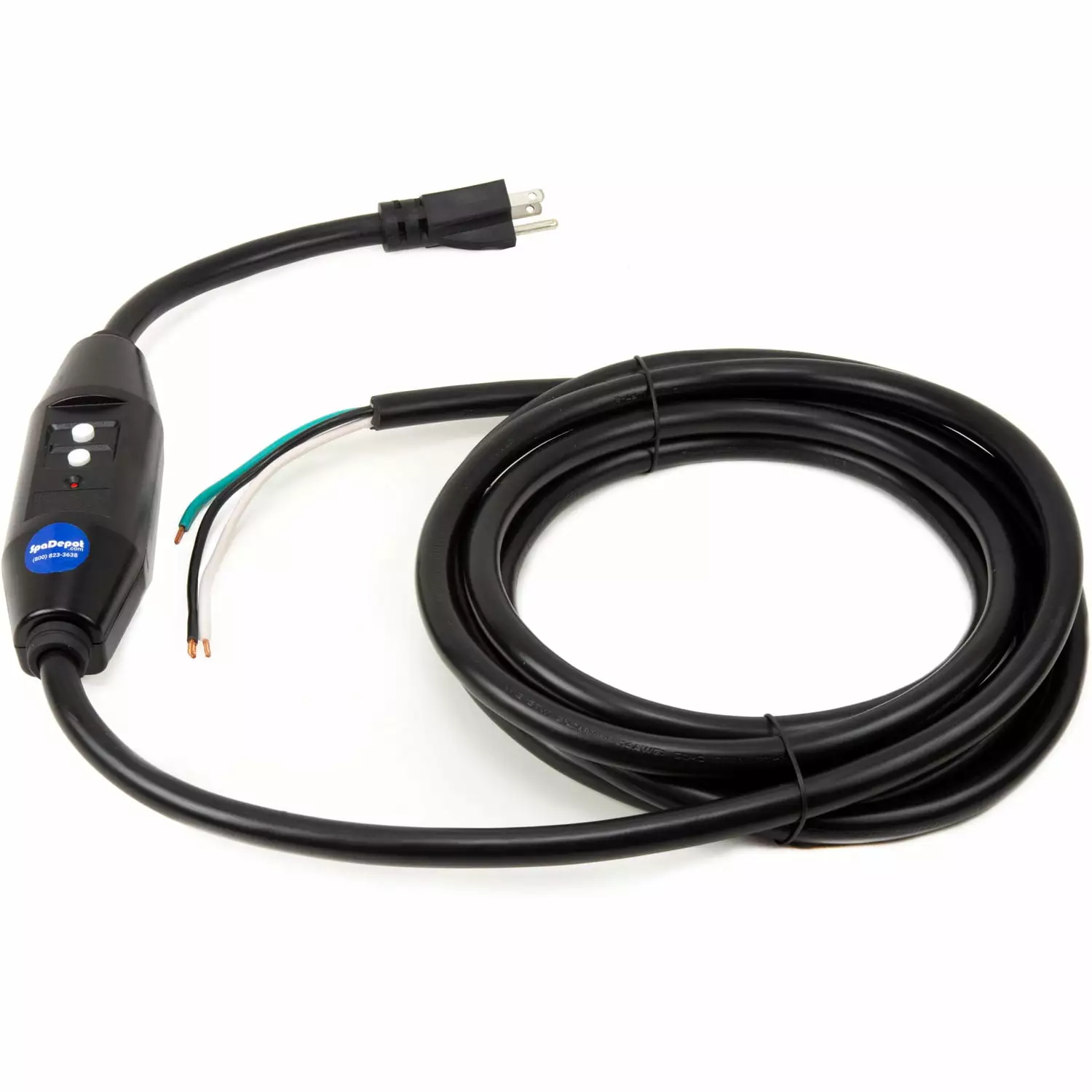 Spa Depot GFCI Power Cord Replacement Hot Tub Spa Pool 120V15A 143 Inline Style