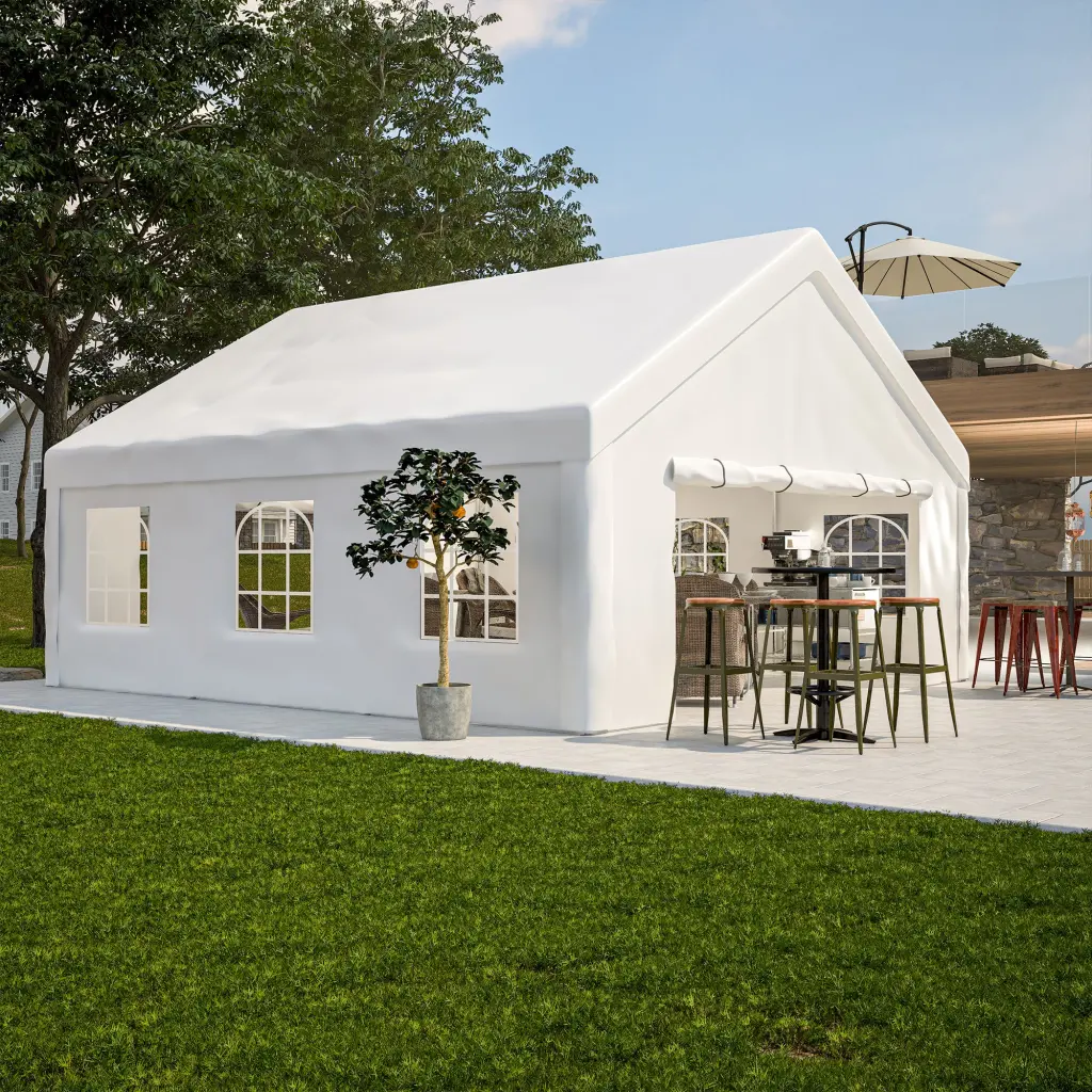 20X20Ft Heavy Duty Party Tent Large Wedding Event Shelter 2 Storage Bags w2505