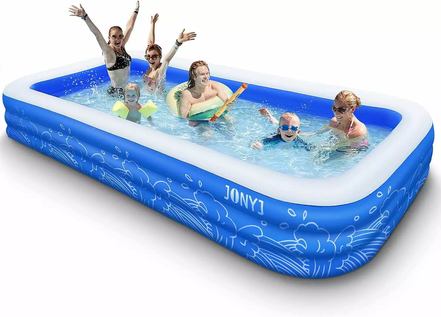 Intera 150 x 72 x 22 Inflatable Family Pool Adults and Kids