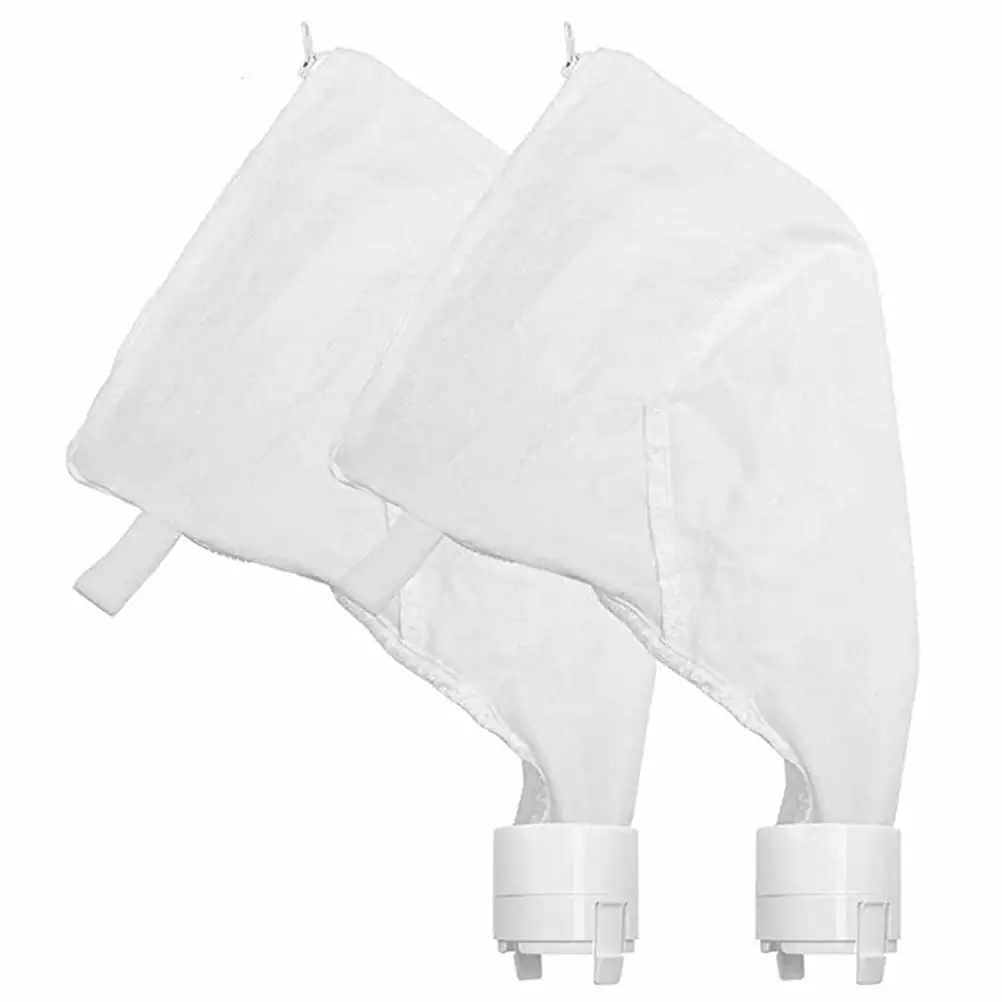 2 Pack Zippered Pool Cleaner Filter Bags Leaf Debris Vacuum Parts Swimming Pool Maintenance Alvinma