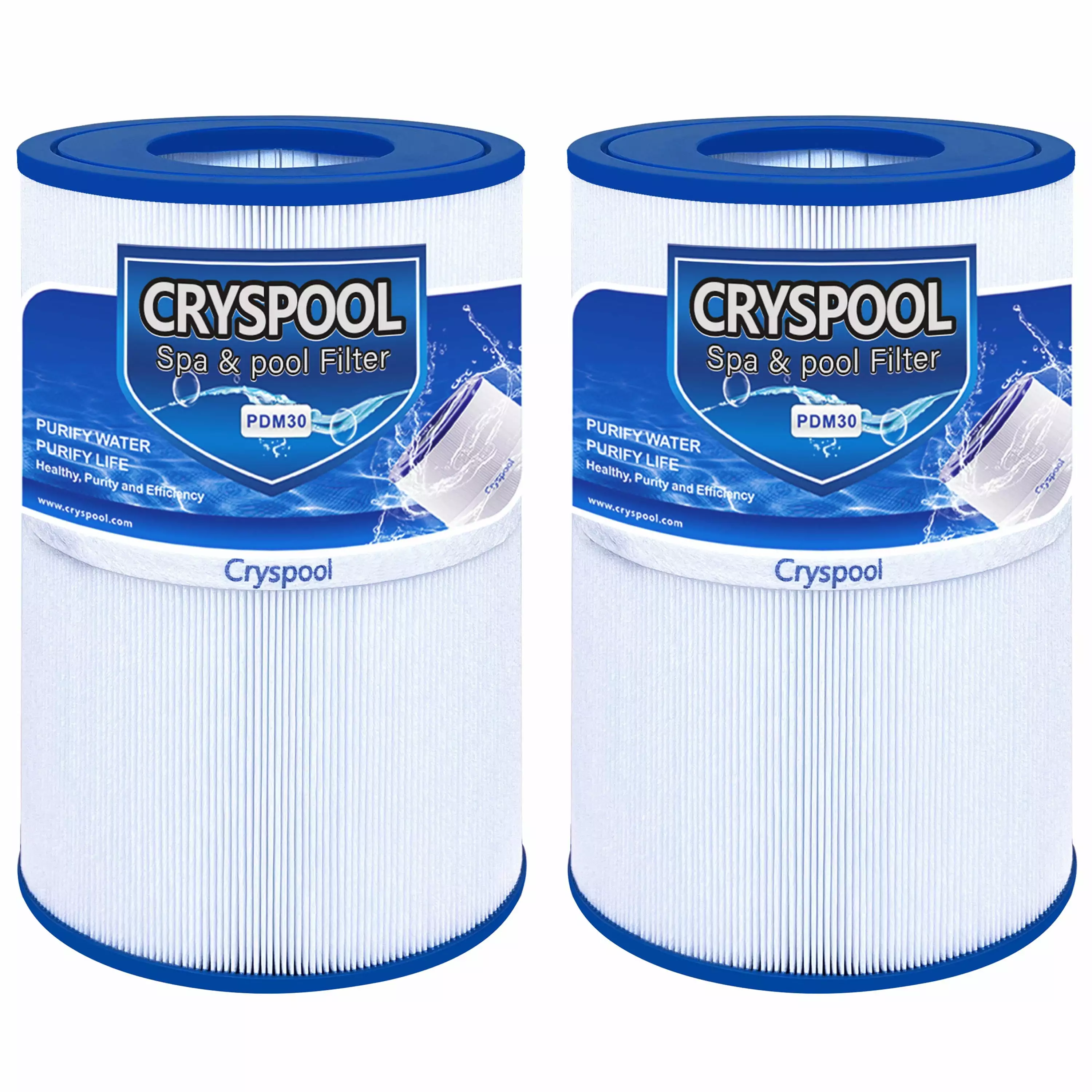 Cryspool PDM30 Oval Spa Filter 2 Pack Dream Maker Hot Tubs 461269 30 sq.ft