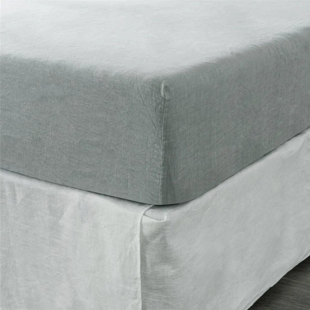 Fitted Queen Sheet 1 Pc Linen Bed Sheets Queen Size Soft Breathable real linen