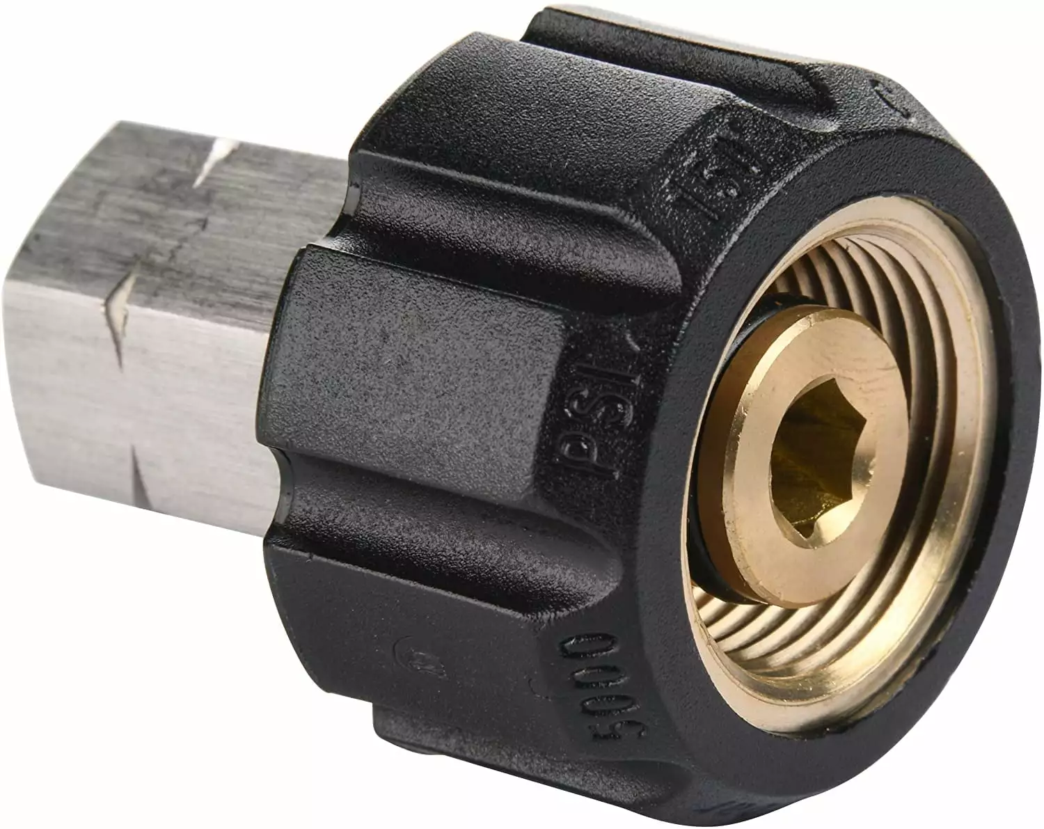 Tool Daily Pressure Washer Modifyer. Female Metric M22 to 1/4 Inch Female NPT Fitting. 5000 Psi